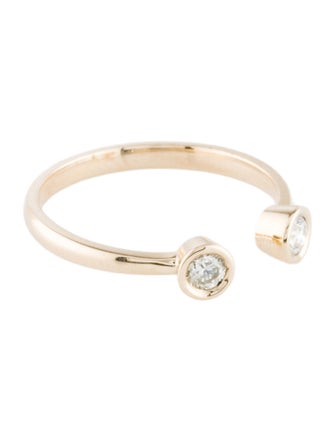 Ring 14K Diamond Open Cocktail Ring