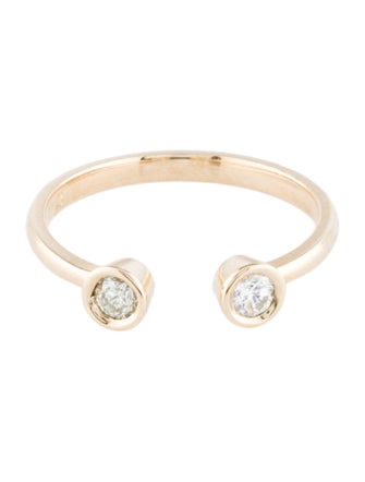 Ring 14K Diamond Open Cocktail Ring