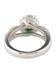 Ring Platinum Emerald & Diamond Cocktail Ring