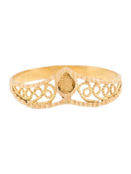 Ring 18k Filigree Crown Ring