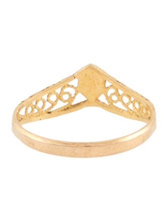 Ring 18k Filigree Crown Ring