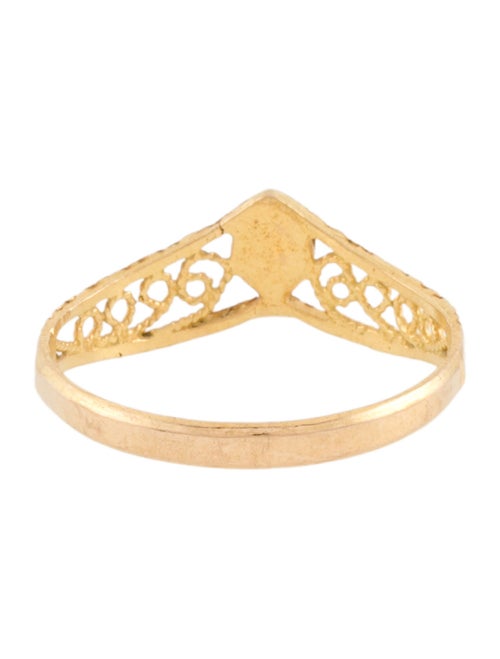 Ring 18k Filigree Crown Ring