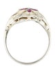 Ring 18K Ruby & Diamond Cocktail Ring