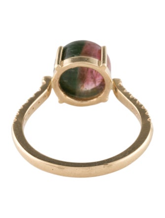 Ring 14K Tourmaline & Diamond Cocktail Ring