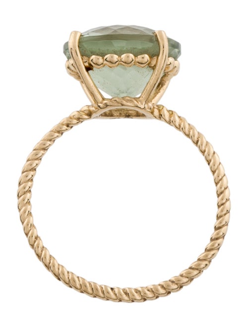 Ring 14K Prasiolite Cocktail Ring