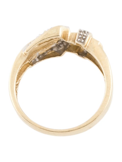 Ring 14K Diamond Buckle Band