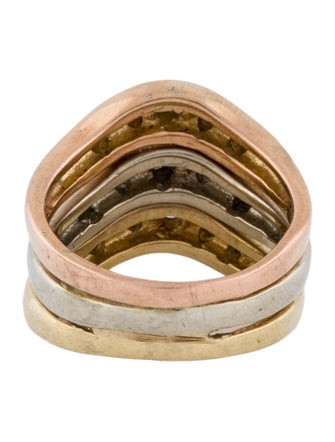 Ring 14K Diamond Wide Band