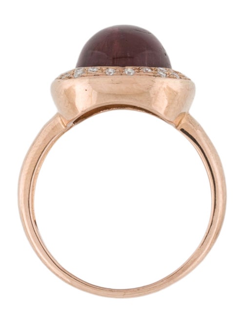 Ring 18K 5.39ctw Tourmaline & Diamond Cocktail Ring