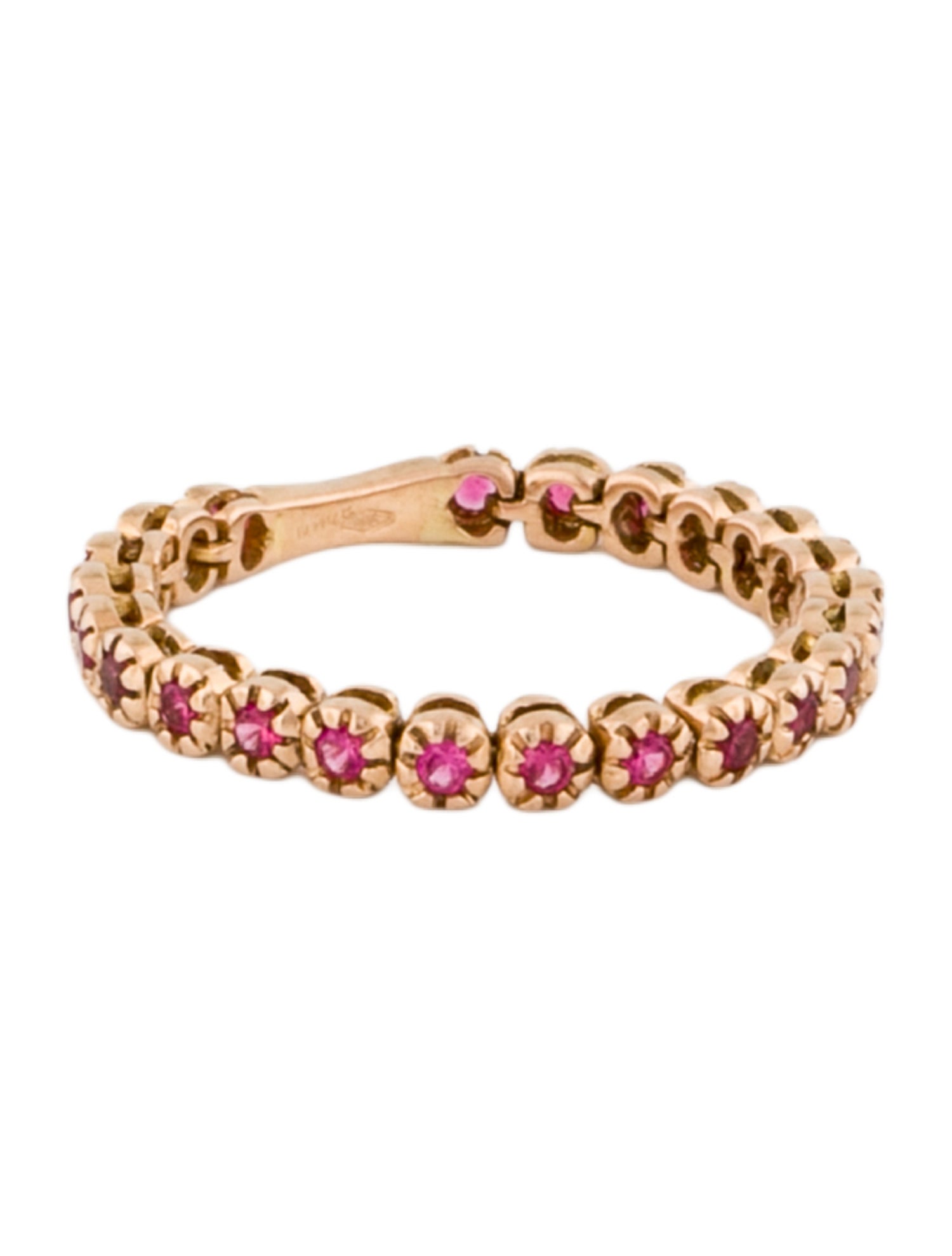 Ring 18K Spinel Chain Band