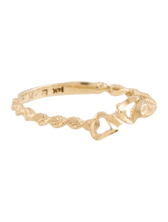Ring 14k Double Heart Ring