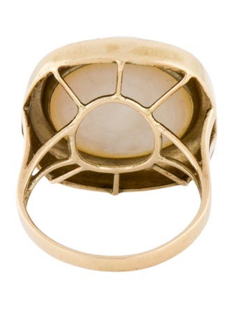 Ring 14K Mabe Pearl Cocktail Ring