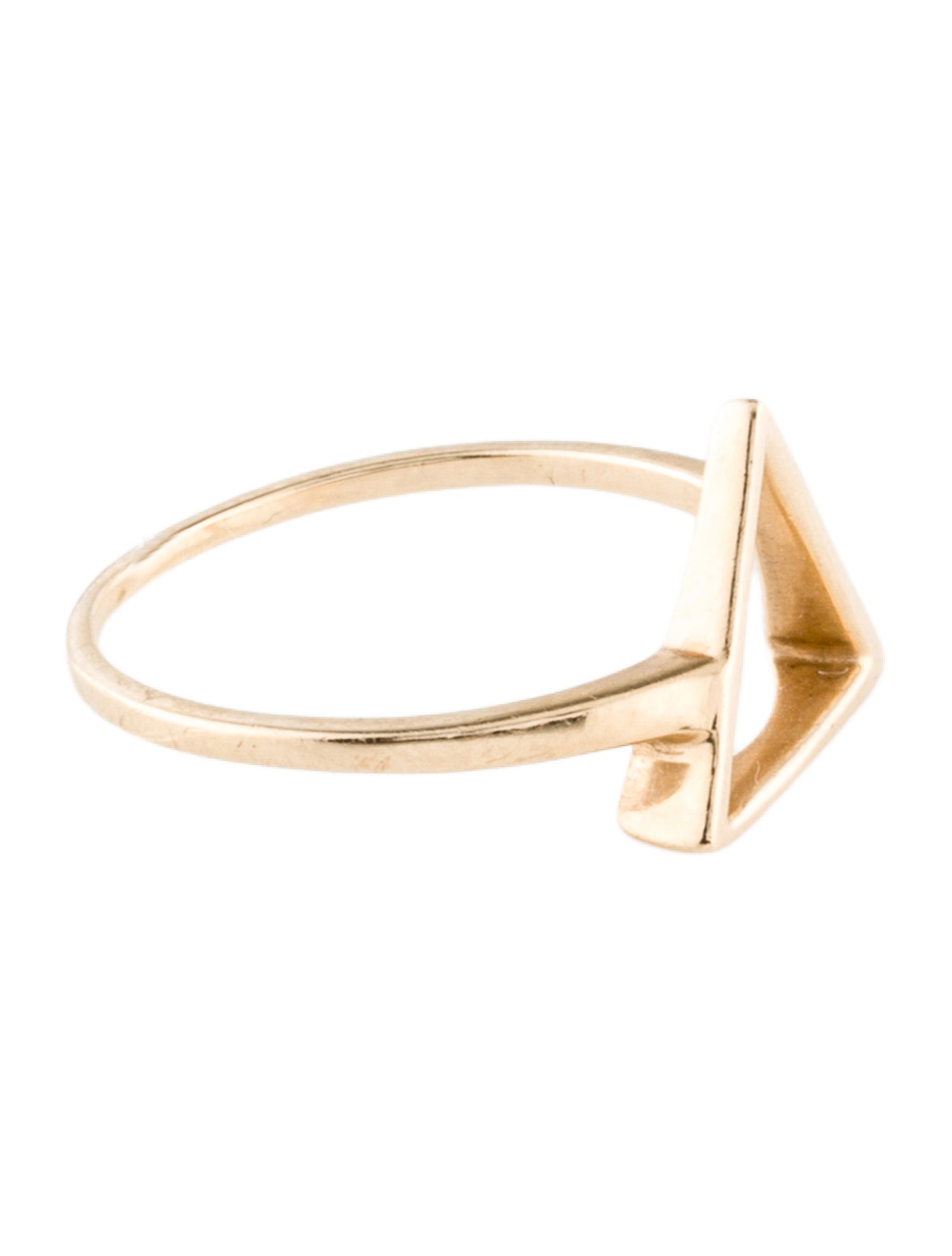 Ring 14K Triangle Cocktail