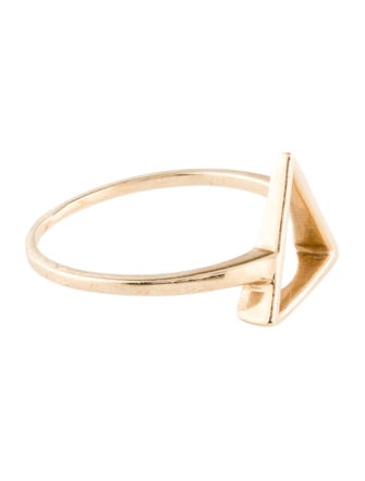 Ring 14K Triangle Cocktail Ring