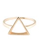 Ring 14K Triangle Cocktail Ring