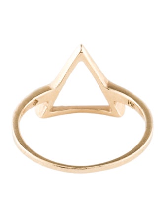 Ring 14K Triangle Cocktail Ring