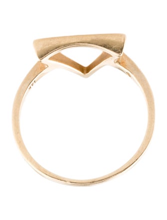 Ring 14K Triangle Cocktail Ring