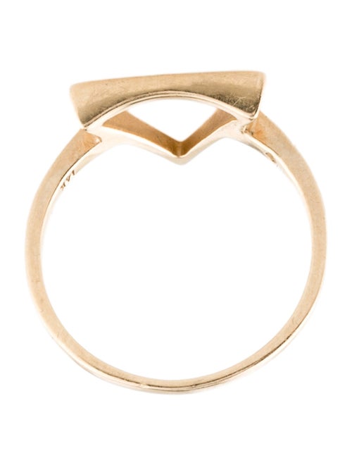 Ring 14K Triangle Cocktail Ring