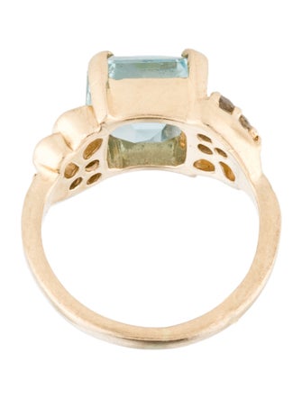Ring 14K 2.19ct Aquamarine & Diamond Ring