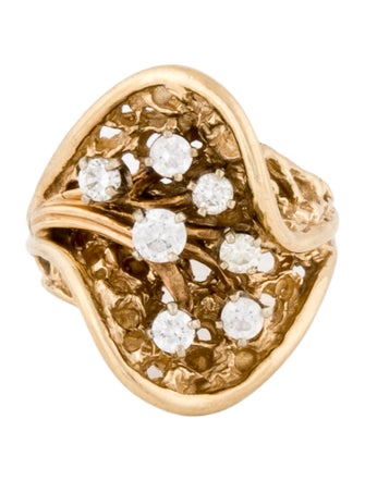 Ring 14K Diamond Cocktail Ring