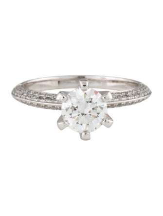 Ring Platinum 1.00ct Lab-Grown Diamond Engagement Ring