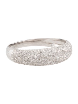 Ring 18k Textured Dome Ring