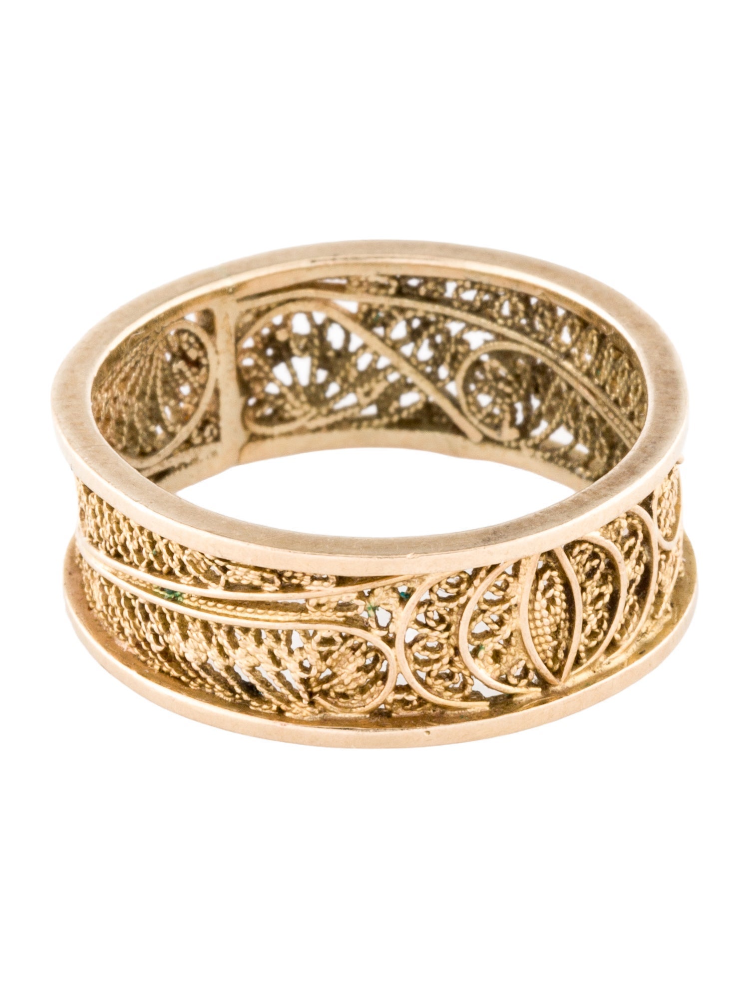Ring 18K Ornate Filigree Band