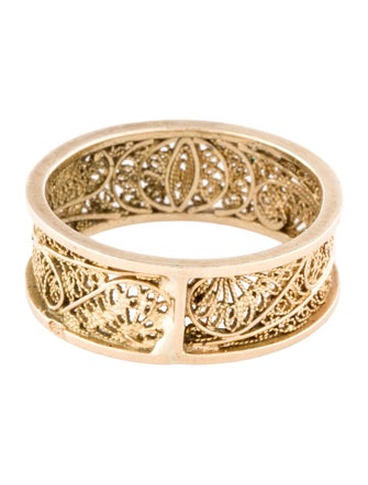 Ring 18K Ornate Filigree Band