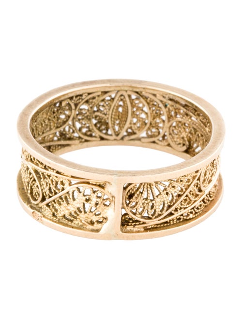 Ring 18K Ornate Filigree Band