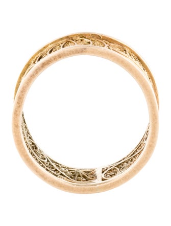 Ring 18K Ornate Filigree Band