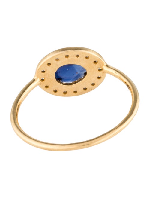 Ring 18K Sapphire & Diamond Cocktail Ring