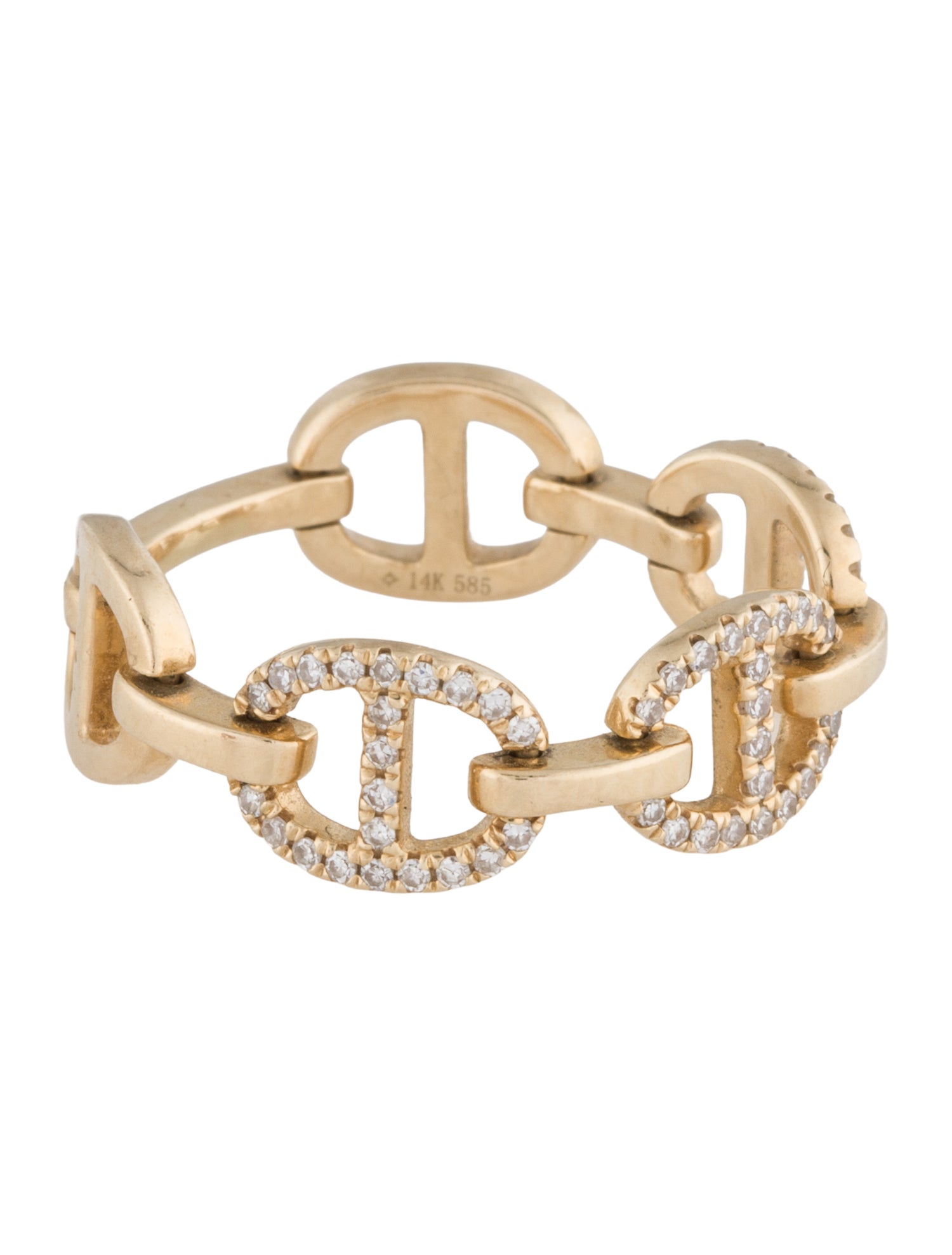 Ring 14K Diamond Chain Band