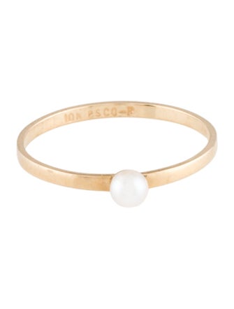 Ring 10K Pearl Ring