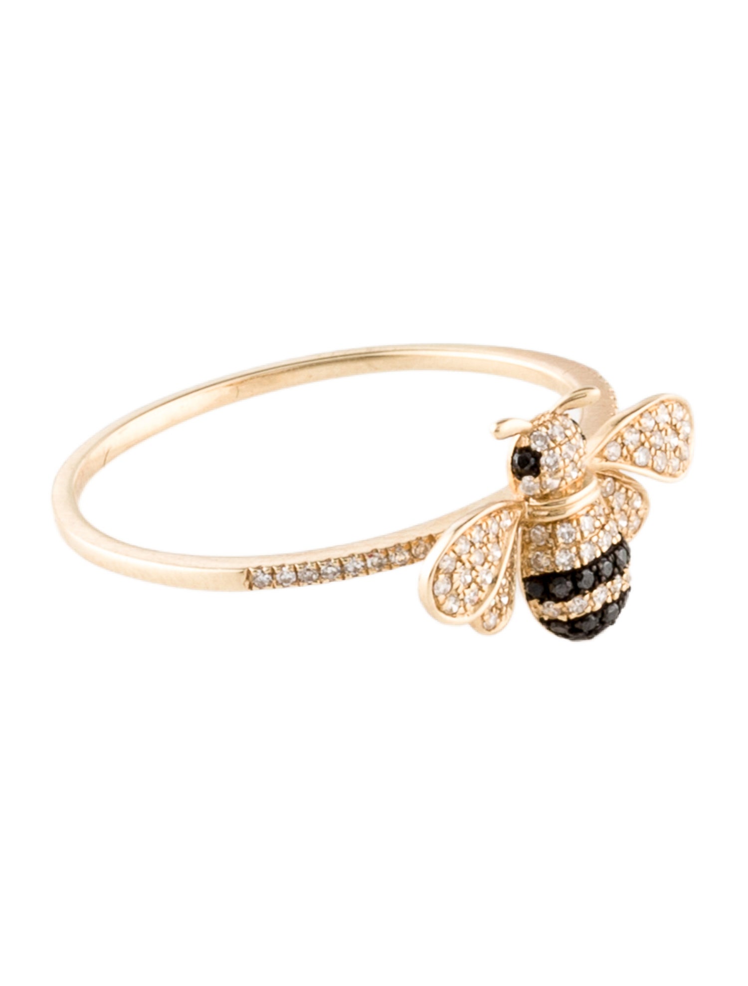 Ring 14K Diamond Bumble Bee