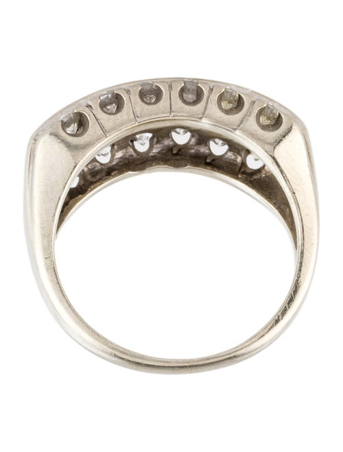 Ring 14K 1.19ctw Diamond Three Row Band
