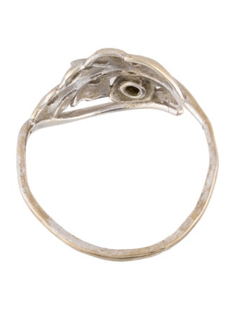 Ring 14K Diamond Monstera Cocktail Ring