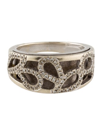 Ring 14K Diamond Wide Band