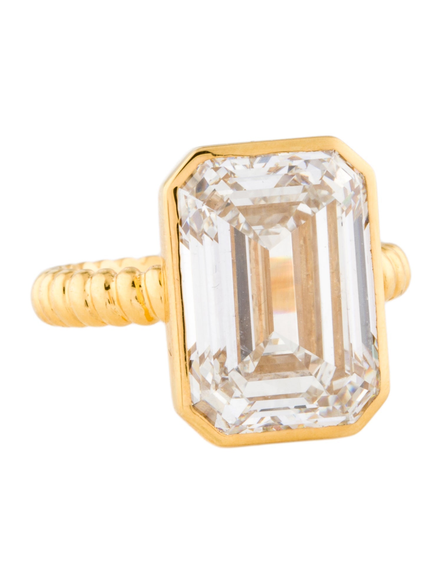 Ring 18K 10.05ct Lab-grown Diamond Cocktail Ring