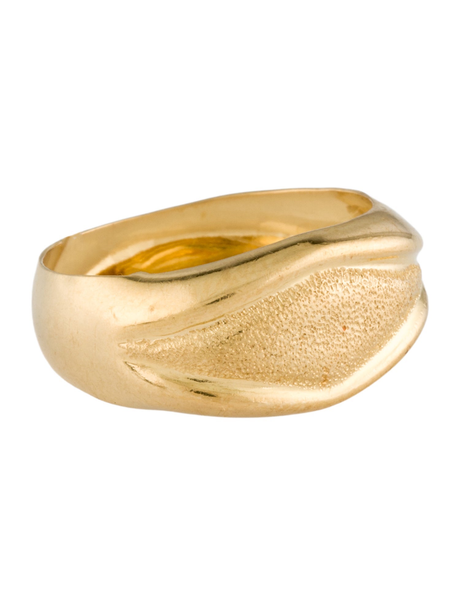 Ring 18K Textured Band