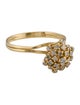 Ring 18K Diamond Cluster Cocktail Ring
