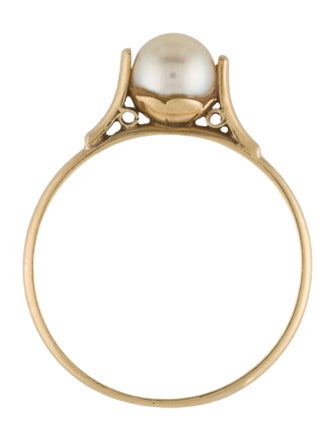 Ring 18K Pearl Cocktail Ring