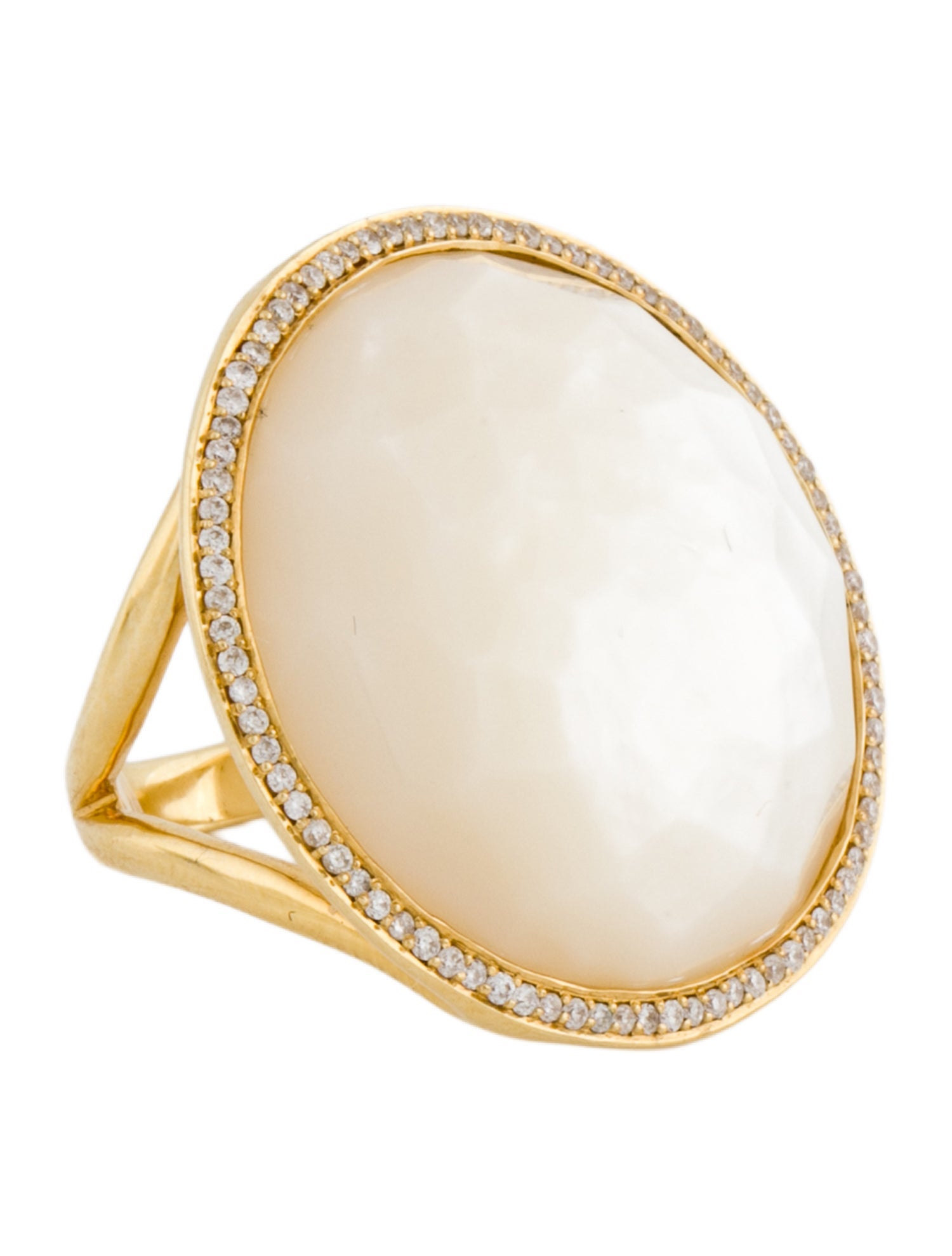 Ippolita 18K Mother of Pearl & Diamond Medium Lollipop Ring