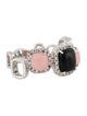 Ring Novarese & Sannazzaro 18K Onyx & Pink Opal Band