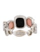 Ring Novarese & Sannazzaro 18K Onyx & Pink Opal Band