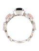 Ring Novarese & Sannazzaro 18K Onyx & Pink Opal Band