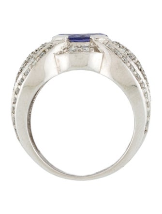 Ring 14K Tanzanite & Diamond Pavé Ring