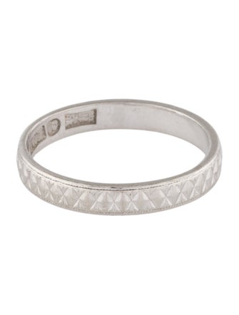 Ring Platinum Etched Band