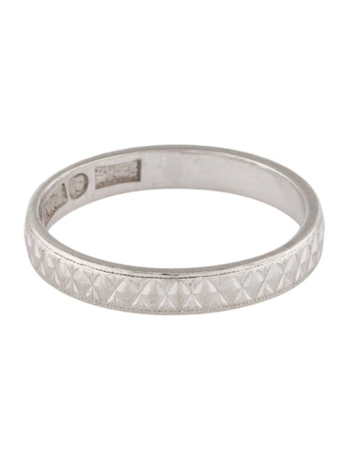 Ring Platinum Etched Band