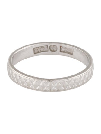 Ring Platinum Etched Band