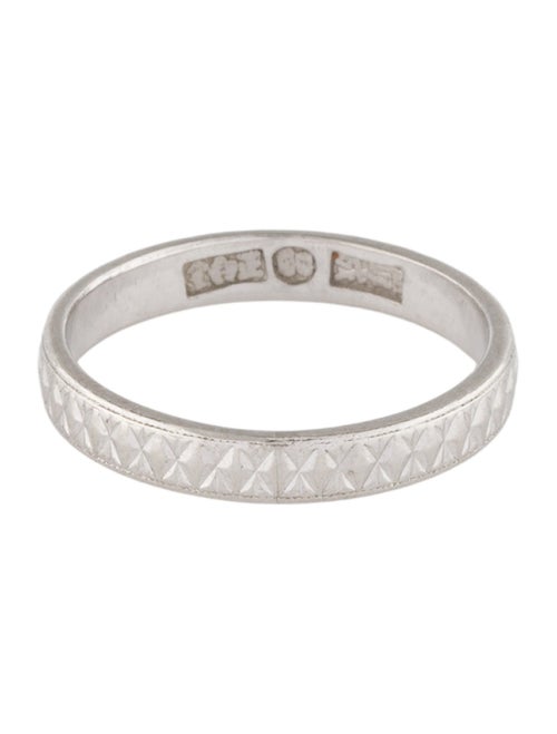 Ring Platinum Etched Band