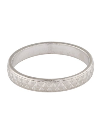 Ring Platinum Etched Band